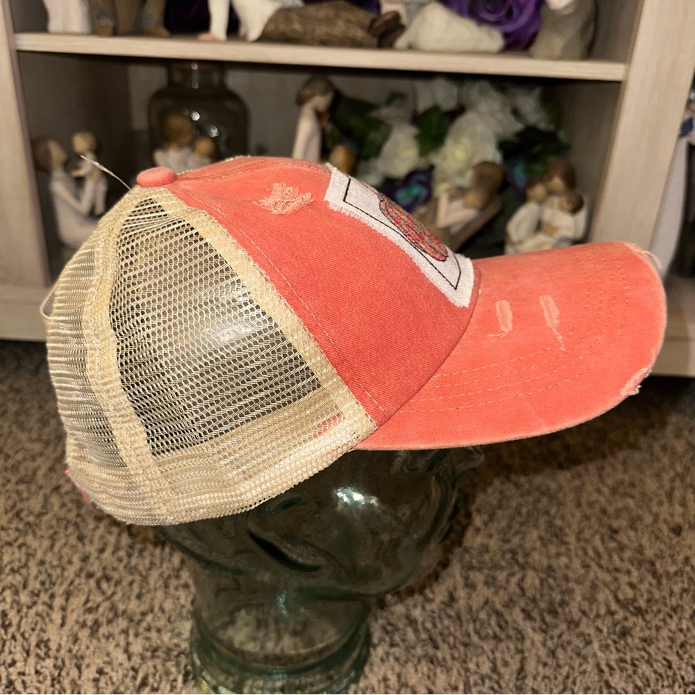 Orange Pumpkin Patch Cap made by me - Picture 3 of 5